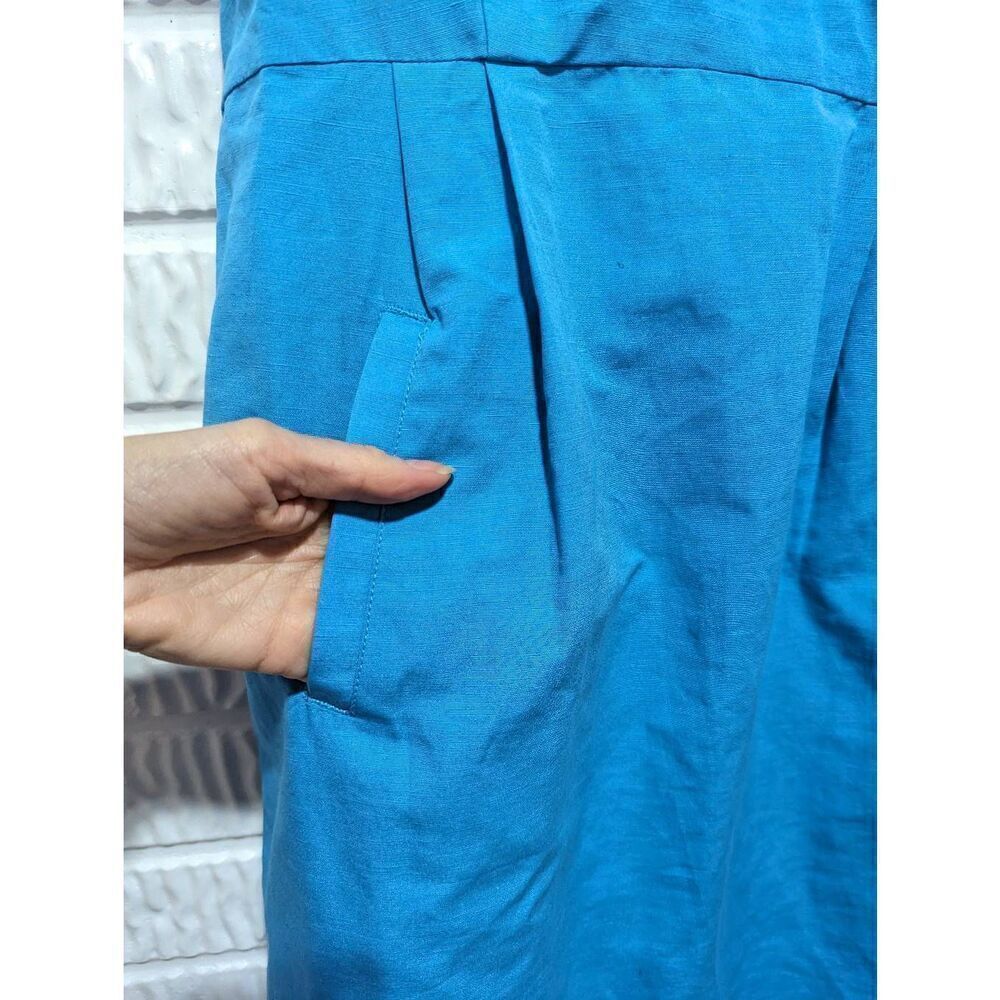 Tyler Boe Blue Sleeveless Ruffle-Neck Mini Dress - Picture 5 of 7